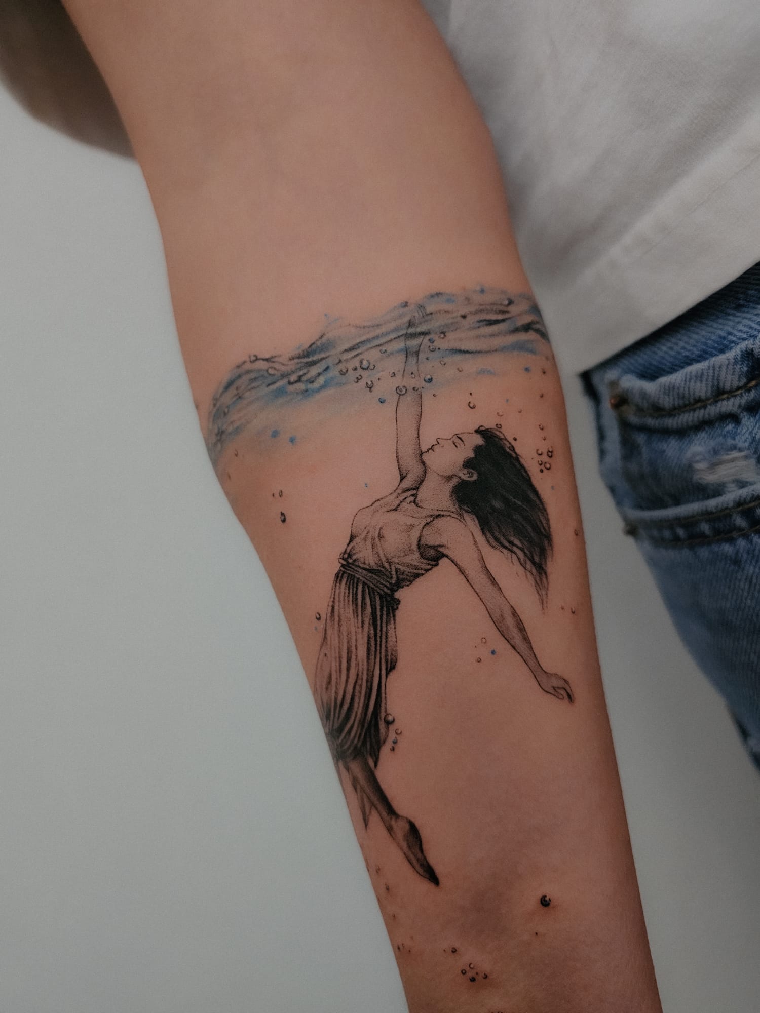 Esempio di tatuaggio Fineline realizzato da Diego Saiu